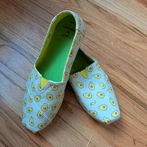 TOMS Adult Avocado Moccasins - Green and Yellow